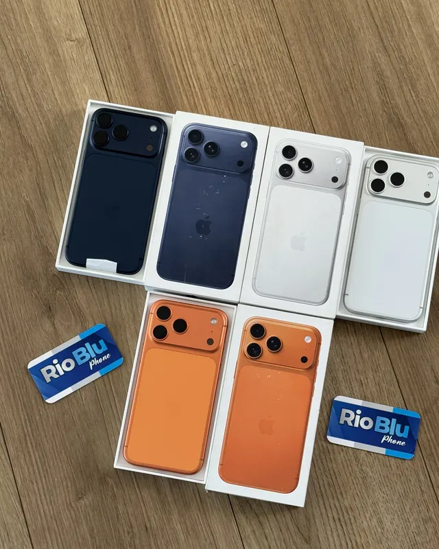iPhones novos RioBlu Phone, cores disponíveis em Hortolândia